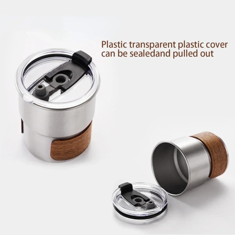 ステンレス鋼コーヒーキャンプマグ蓋付きポータブル耐熱マグ屋外 - Camping Cooking Pot のレビューと価格