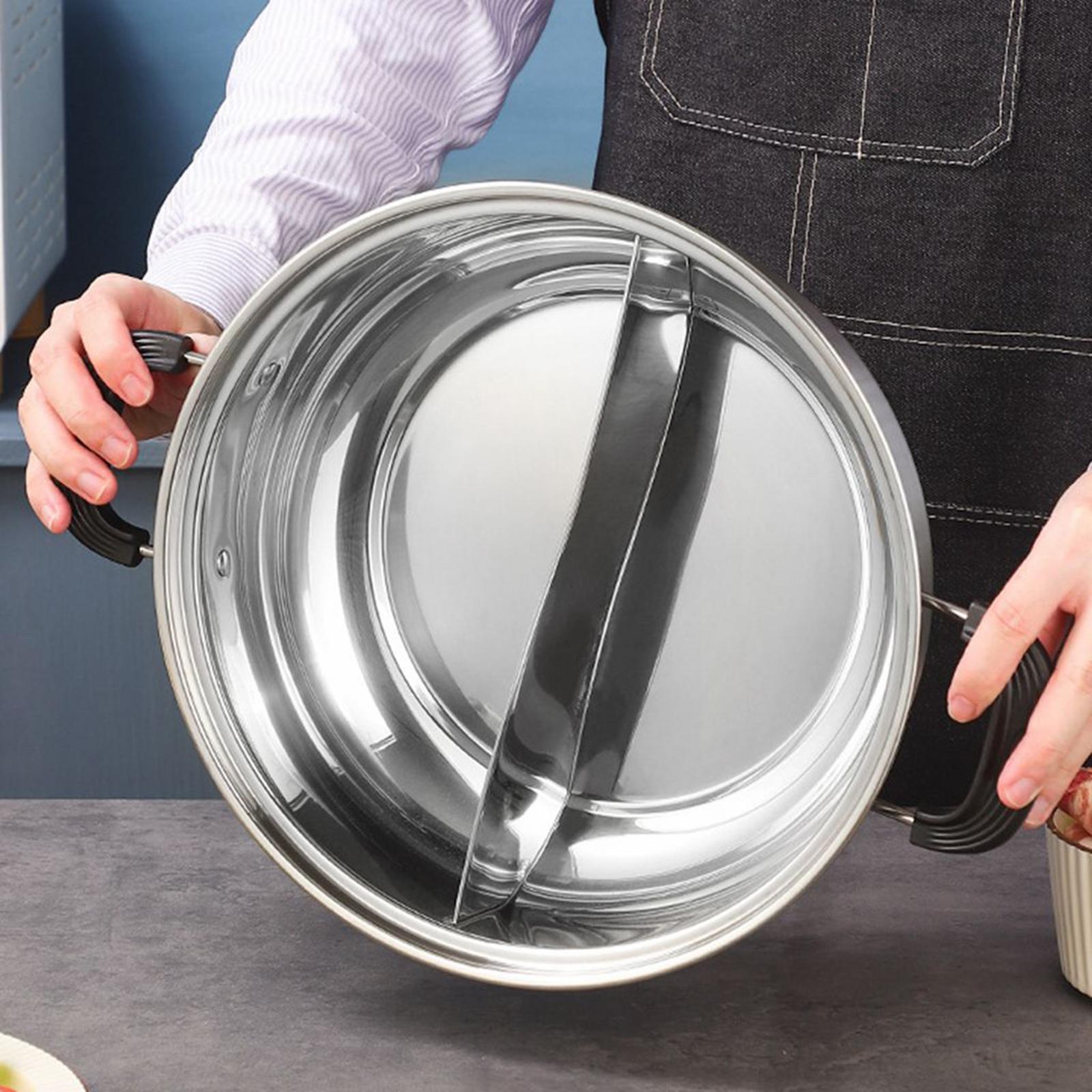 仕切り付き鍋、蓋付き調理鍋、二種類のスープポット、家族の再会 - Camping Cooking Pot のレビューと価格