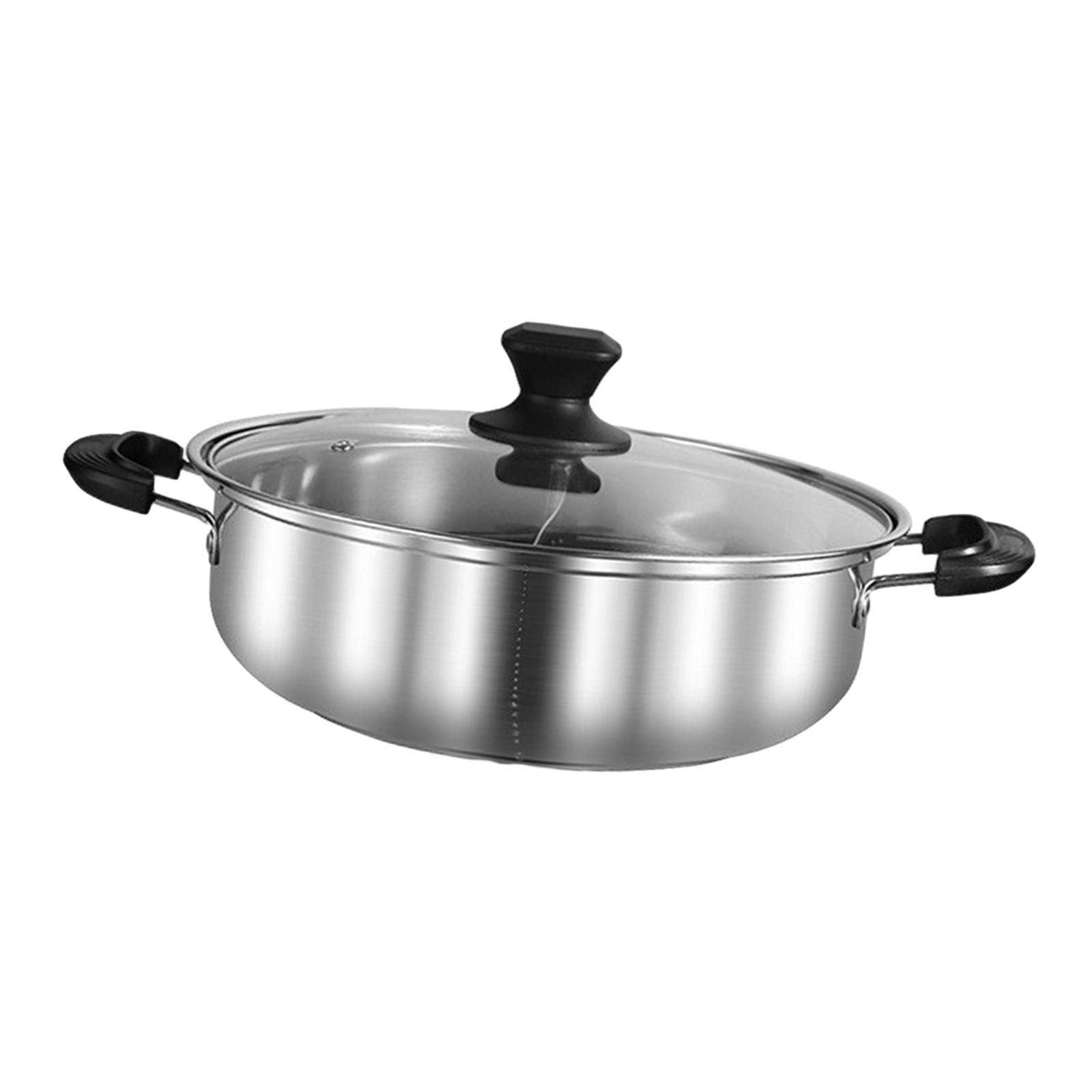 仕切り付き鍋、蓋付き調理鍋、二種類のスープポット、家族の再会 - Camping Cooking Pot のレビューと価格