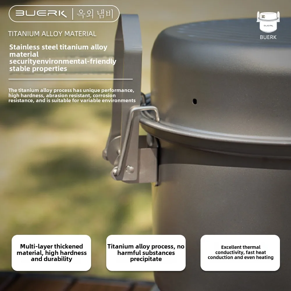 304ステンレス鋼のマイクロプレッシャークッカー、蒸し鍋とフ - Camping Cooking Pot のレビューと価格