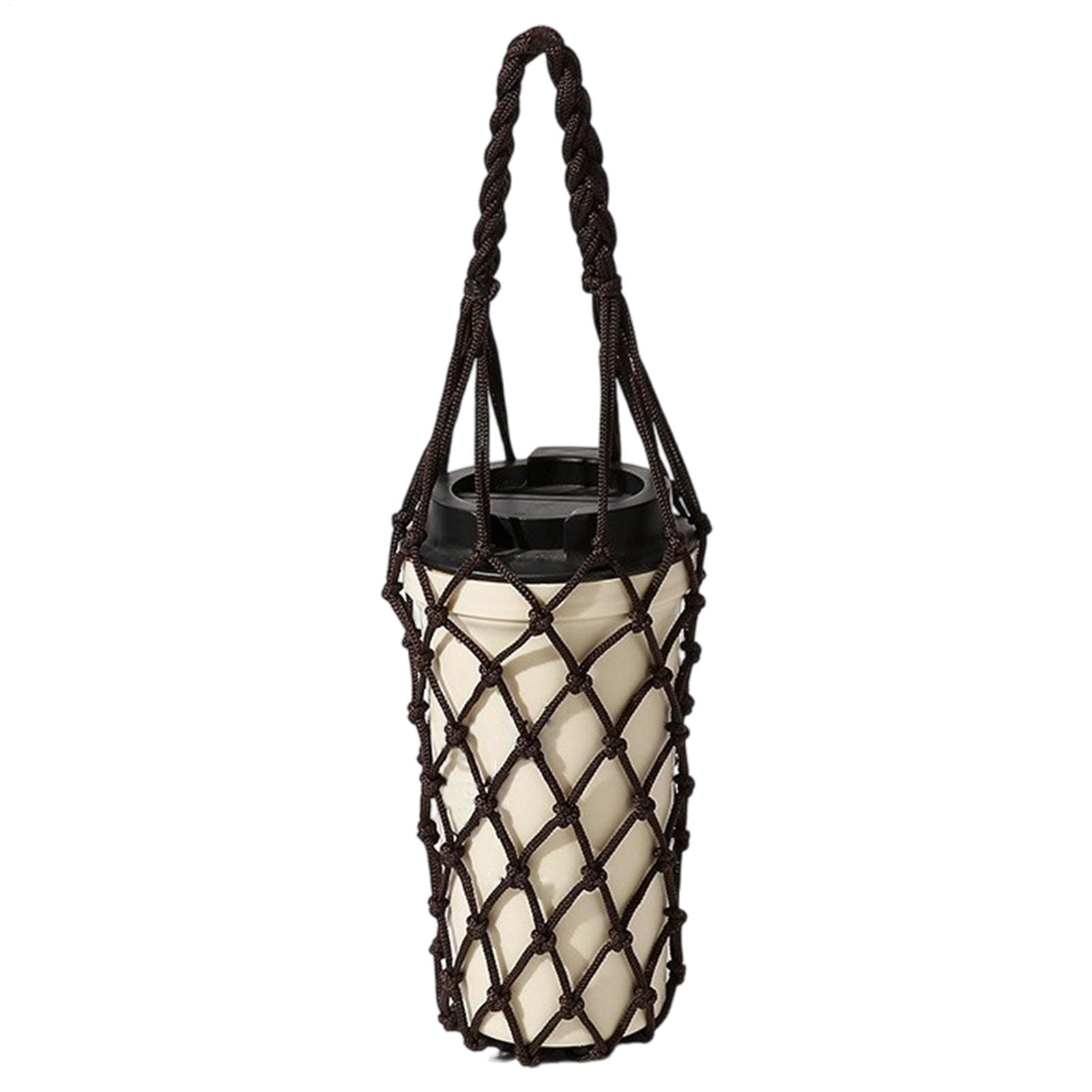 1個入りウォーターボトルバッグ、かぎ針編みメッシュカップホル - Camping Cooking Bag のレビューと価格