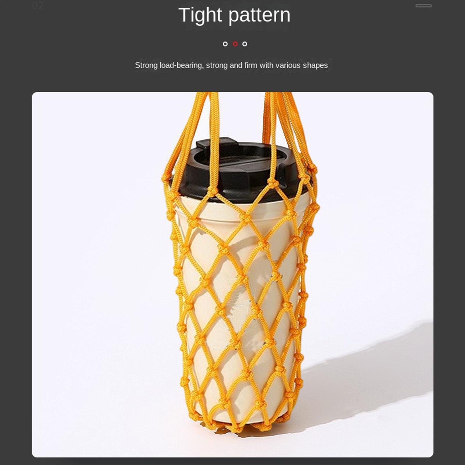 1個入りウォーターボトルバッグ、かぎ針編みメッシュカップホル - Camping Cooking Bag のレビューと価格