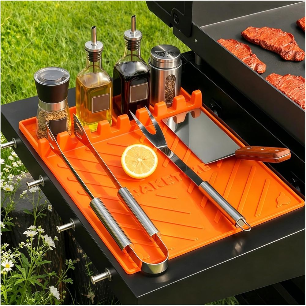 シリコン製グリルマットまたはグリドルアクセサリー、調理キッチ - Camping With Cooking のレビューと価格
