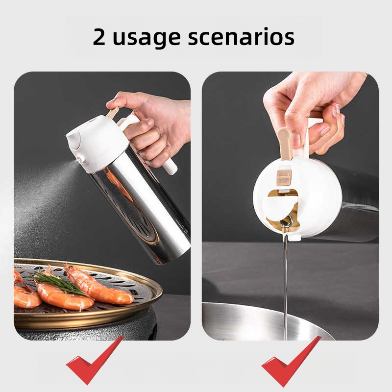 オリーブオイルスプレーボトル、キッチン、バーベキュー、調理、 - Camping Cooking Oil Container のレビューと価格