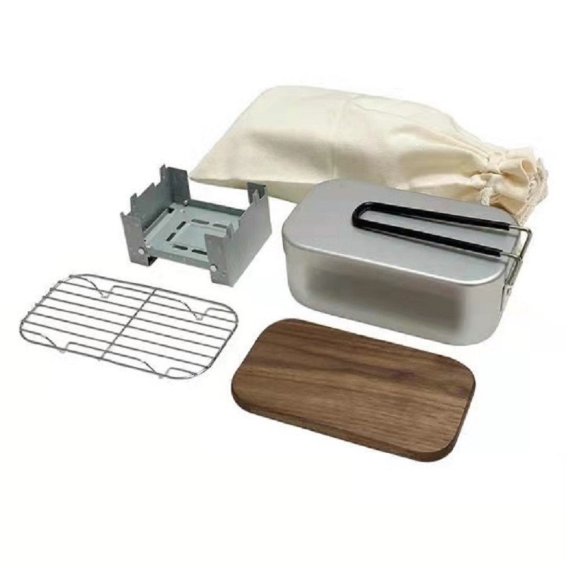 アウトドアアルミメスキット、スチームラックストーブセット、ポ - Camping Cooking Box Set のレビューと価格