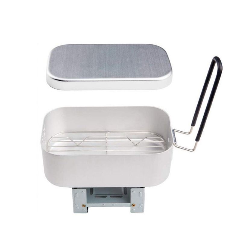 アウトドアアルミメスキット、スチームラックストーブセット、ポ - Camping Cooking Box Set のレビューと価格