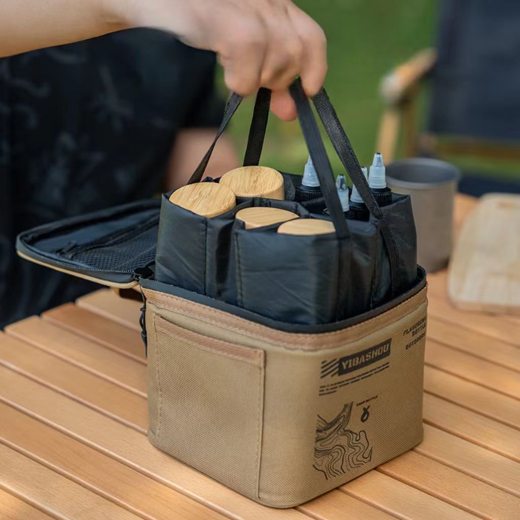 ポータブルキャンプ用アウトドアクッキングキッチンオーガナイザ - Camping Cooking Materials のレビューと価格