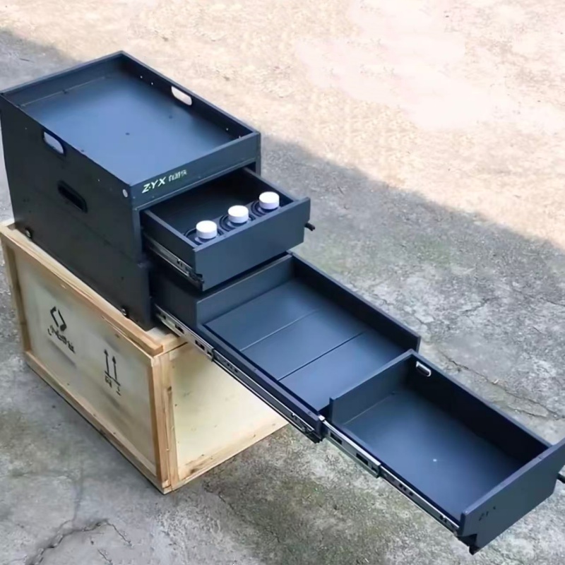 キャンピングキッチン収納ボックス オーバーランドスライドアウ - Camping Cooking Box のレビューと価格