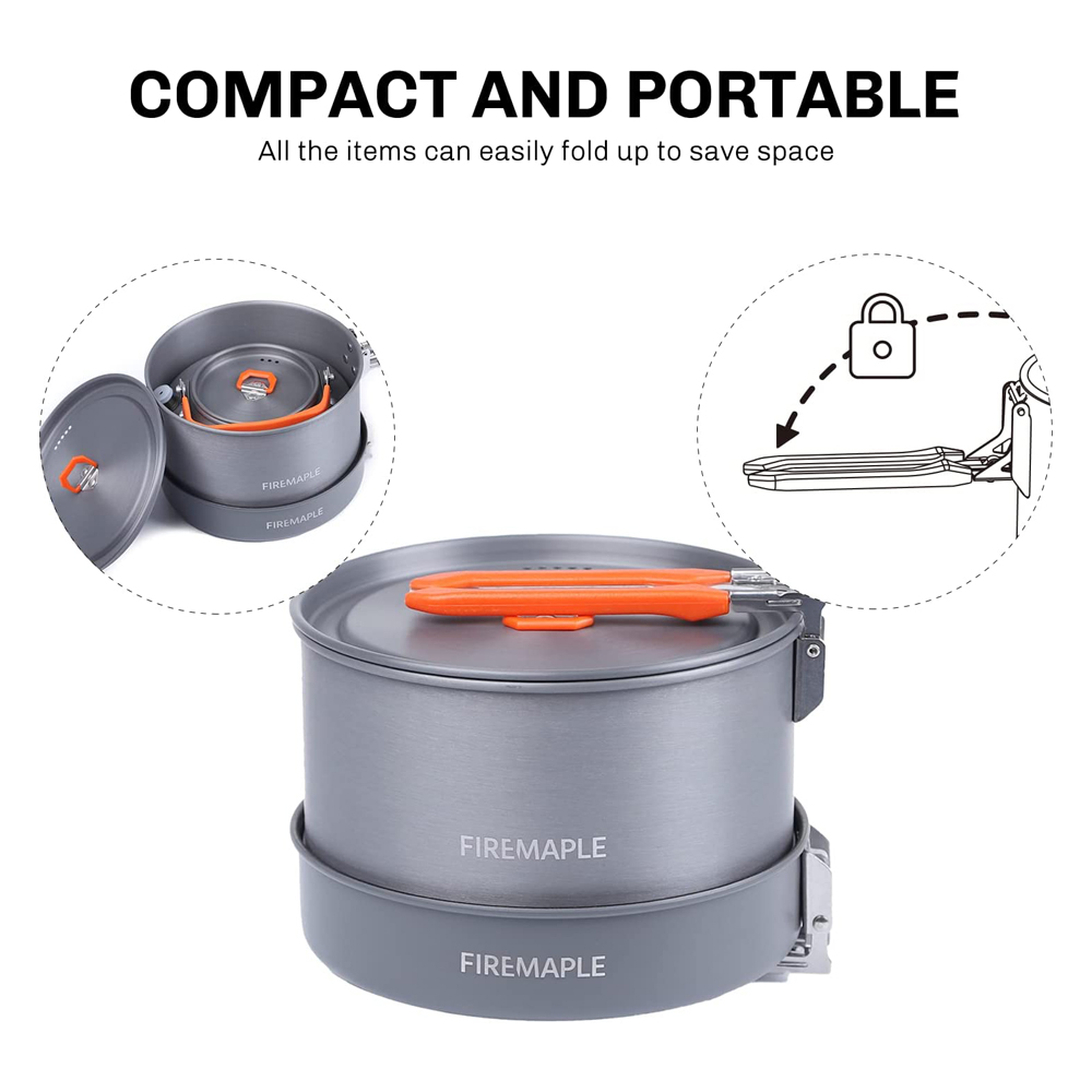 Fire Maple器具ハイキング調理セット熱交換器ポットパ - Camping Cooking Ware のレビューと価格