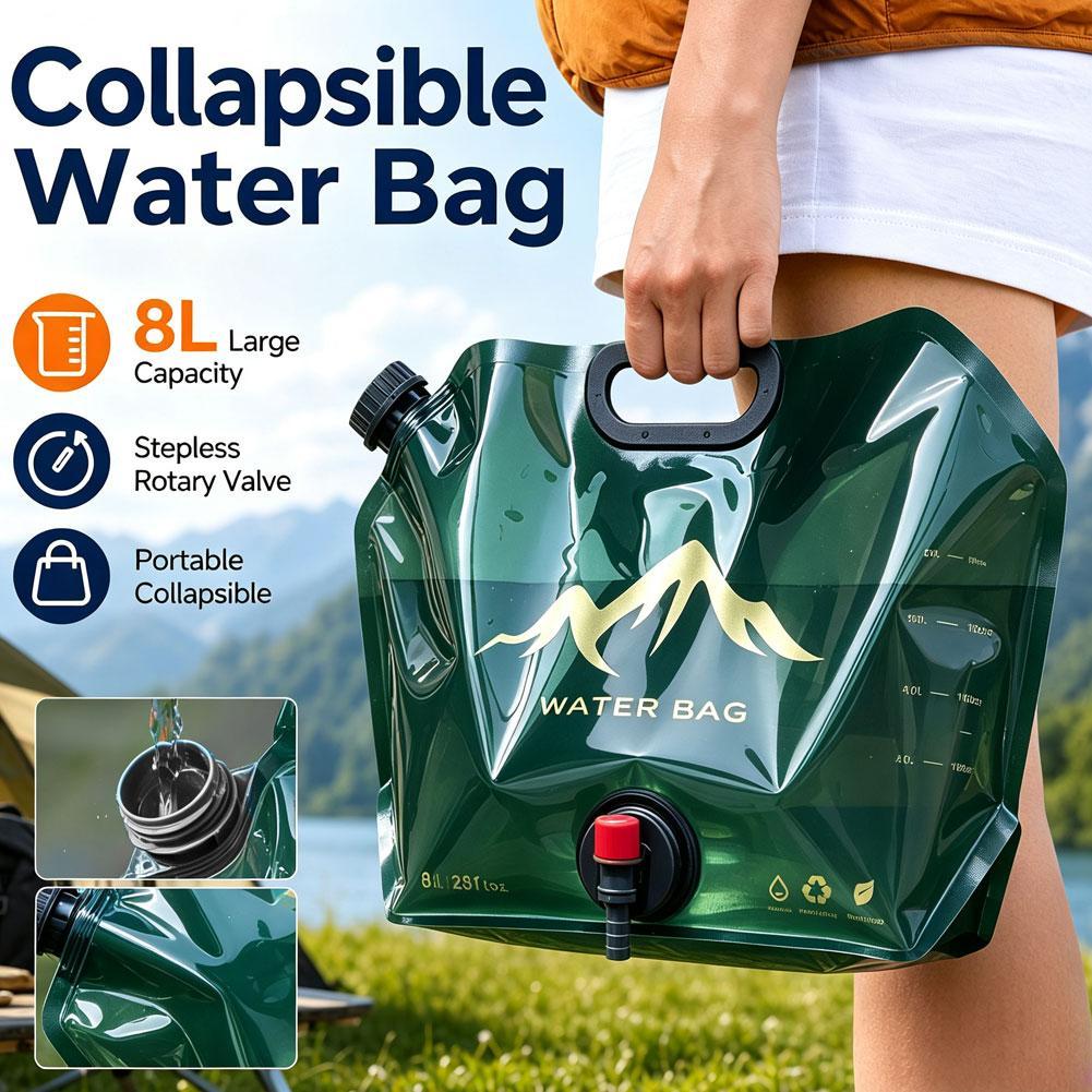 屋外大容量ウォーターバッグ 8L 折りたたみ式水貯蔵バッグポ - Camping Cooking Bag のレビューと価格
