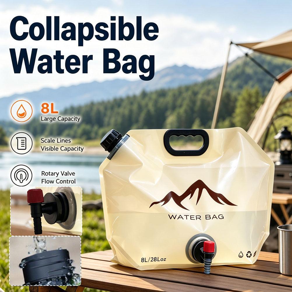 屋外大容量ウォーターバッグ 8L 折りたたみ式水貯蔵バッグポ - Camping Cooking Bag のレビューと価格