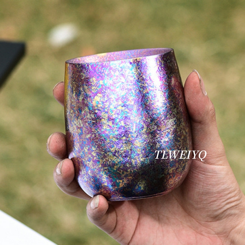 純チタン製冷たい飲み物用マグカップ、楕円形240ml、家庭用 - Camping Cooking Pot のレビューと価格