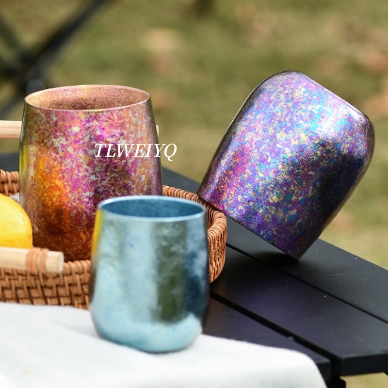 純チタン製冷たい飲み物用マグカップ、楕円形240ml、家庭用 - Camping Cooking Pot のレビューと価格