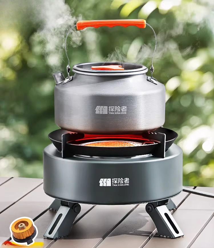 ポータブル分割ガスストーブ屋外キャンプピクニック調理バーナー - Camping Cooking Box Set のレビューと価格
