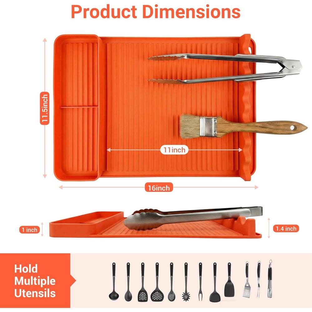 耐熱シリコングリルマット - 16x11.5インチ 滑り止め - Camping Cooking Tools のレビューと価格