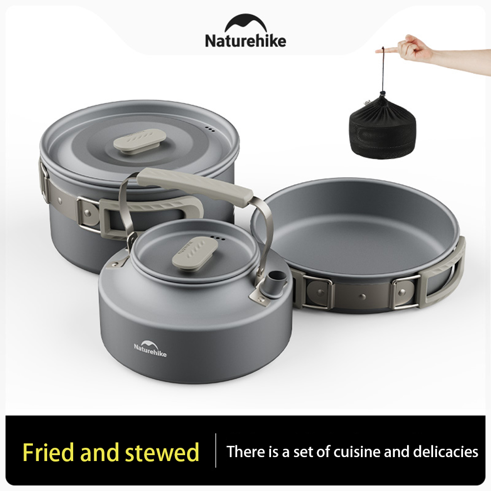 Naturehike アウトドアポットセット、キャンプ調理器 - Camping Cooking Frying Pan のレビューと価格