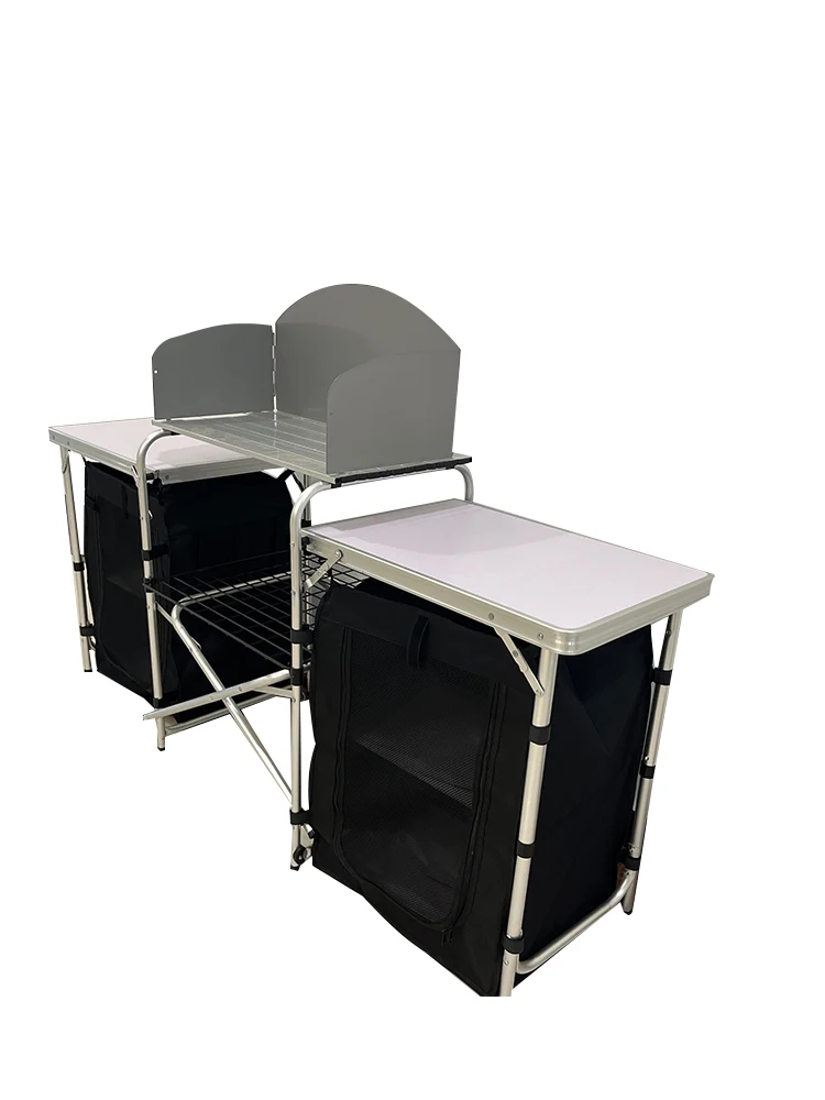 屋外キャンプ用アルミ製ポータブルキッチン折りたたみ式調理台 - Camping Cooking Table のレビューと価格