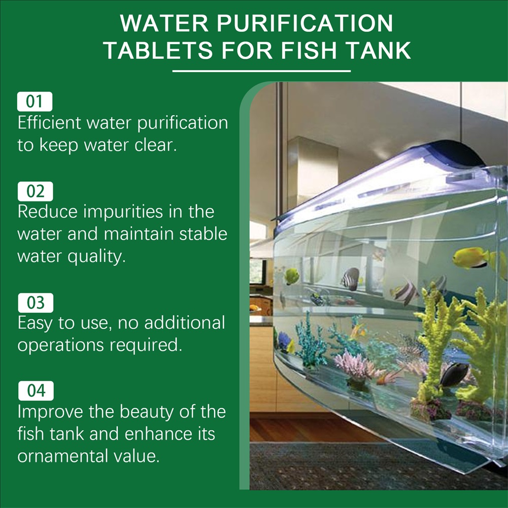 35錠 水浄化タブレット 高速水槽水フィルター 魚用品 水槽 - Water Purification Tablet のレビューと価格